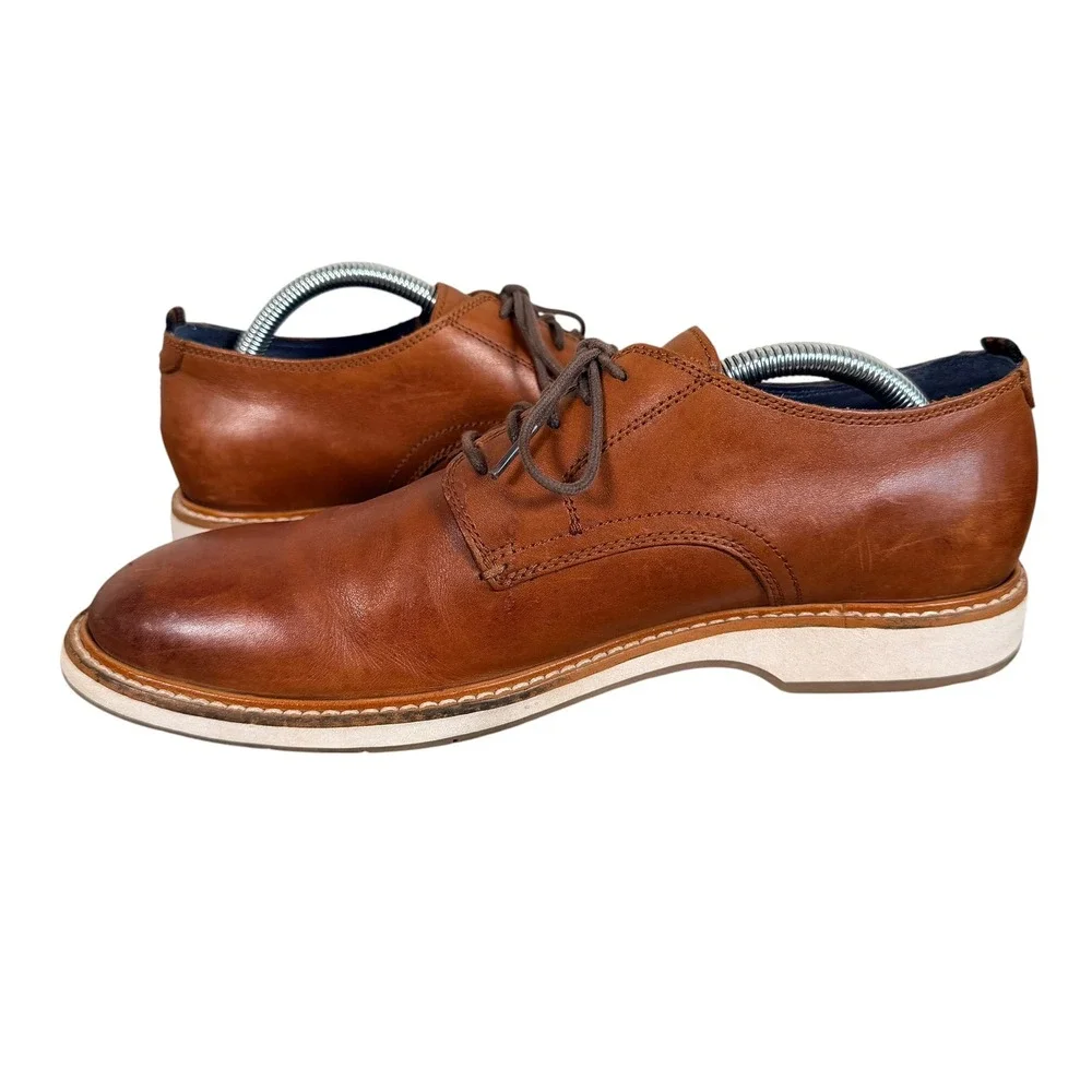 Cole Haan Morris Plain British Tan Oxford Dress Shoes Mens 9M Leather C30693